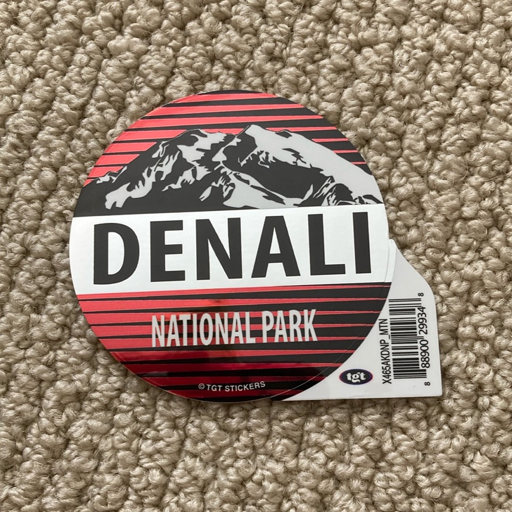 Denali National Park Sticker Reflective Alaska Parks Project Souvenir Mountain